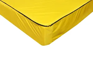 The Furnishing Tree Polyester Mattress Protector Waterproof Size WxL 48x72 inches 4x6 Feet Single Bed Yellow Color-thumb2