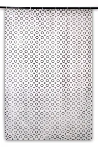 The Furnishing Tree Shower Curtains 7 feet Height 4.5 feet Width Grey Color Geometric Pattern with 8 Hooks-thumb2