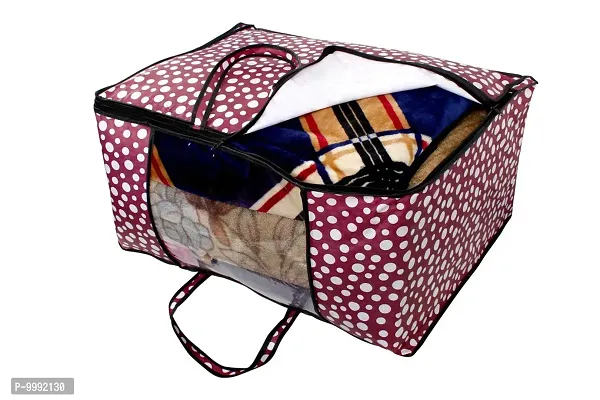 The Furnishing Tree Blanket Bag/Storage Bag/Quilt Bag Large Size Polka dot Pattern Pink-thumb5