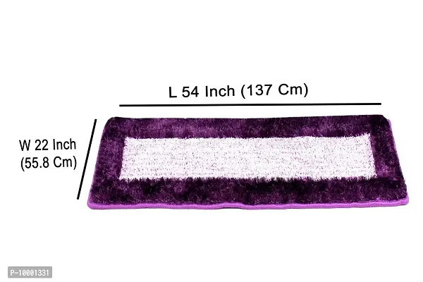 The Furnishing Tree Rugs/Floor Runner Large Anti Skid Violet Color Eco Certified Size WxL 56x137 cm-thumb5