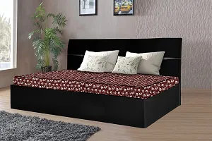 The Furnishing Tree Polyester Mattress Protector Waterproof Size WxL 36x72 inches Single Bed one Unit Floral Pattern Coffee Brown-thumb1