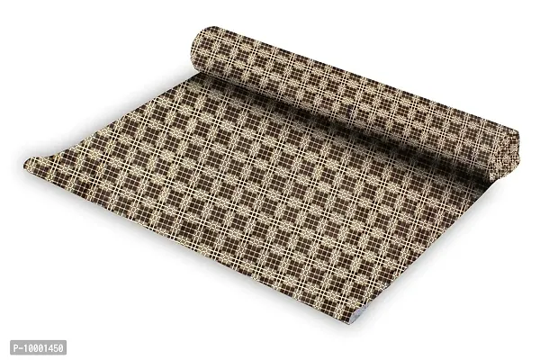 The Furnishing Tree PVC Kitchen/Wardrobe/Drawer Shelf mat Width 27 inches Length 10 Meter Roll Printed Brown Color-thumb5