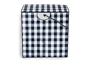 The Furnishing Tree Washing Machine Cover Gingham Pattern Black & White Compatible for Whirlpool 11 Kg Semi-Automatic Top Loading Ace XL-thumb4