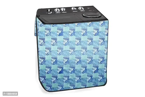 The Furnishing Tree Washing Machine Cover Surface Pattern Blue Compatible for Whirlpool 7 Kg Semi-Automatic Top Loading Ace Supersoak