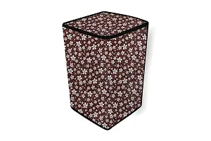 The Furnishing Tree PVC Washing Machine Cover Fully Automatic LG 6.2 kg T7269NDDL Top Load Brown-thumb2