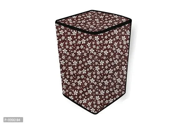 The Furnishing Tree PVC Washing Machine Cover Fully Automatic LG 6.2 kg T7269NDDL Top Load Brown-thumb3