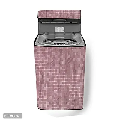 The Furnishing Tree PVC Washing Machine Cover Fully Automatic Bosch 7Kg Top Load WOE704W0IN/WOE702W0IN Brown