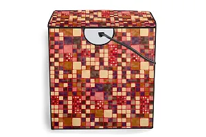 The Furnishing Tree Washing Machine Cover Abstract Pattern Brown Compatible for Whirlpool 11 Kg Semi-Automatic Top Loading Ace XL-thumb4