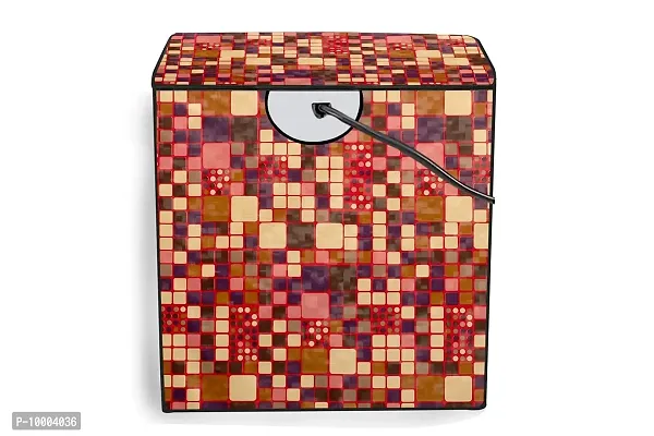 The Furnishing Tree Washing Machine Cover Abstract Pattern Brown Compatible for Whirlpool 11 Kg Semi-Automatic Top Loading Ace XL-thumb5