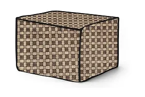 The Furnishing Tree Microwave Oven Cover for LG 20 L Solo MS2043DB Checkered Pattern Brown-thumb2