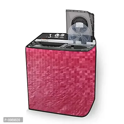 The Furnishing Tree PVC Washing Machine Cover semi Automatic Croma 6.5KG CRAW2202/CRAW2221 Magenta-thumb0