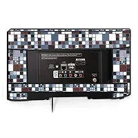 The Furnishing Tree Waterproof LED/LCD/Monitor TV Cover for All 24 Inch Models Abstract Pattern Grey-thumb2