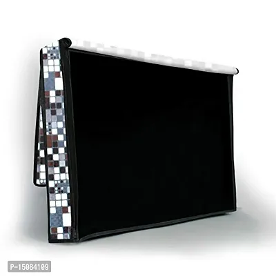 The Furnishing Tree Waterproof LED/LCD/Monitor TV Cover for All 24 Inch Models Abstract Pattern Grey-thumb5