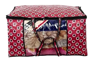 The Furnishing Tree Blanket Bag/Storage Bag/Quilt Bag Large Size Symmetric Pattern Red-thumb1