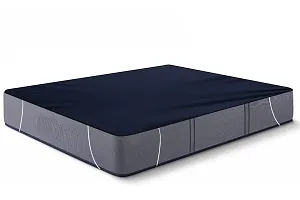 The Furnishing Tree Mattress Protector/Waterproof Bedsheet Size WxL 36x75 inches Single Bed one Unit Polyester Blue-thumb3