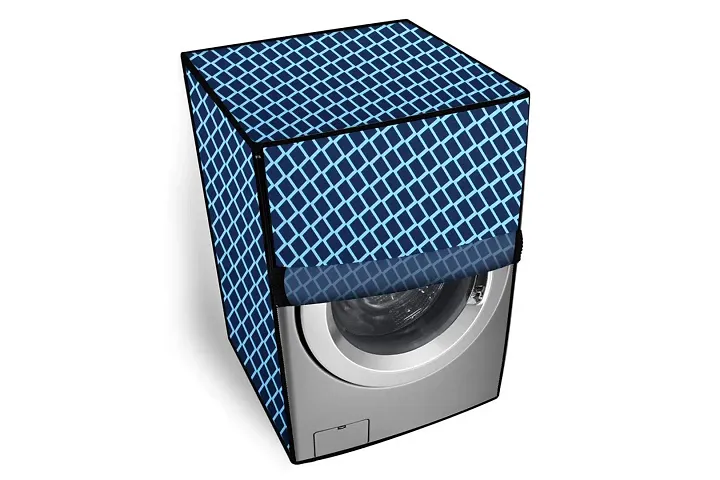 The Furnishing Tree Washer Dryer Cover for Voltas Beko 8 Kg/5kg WWD80S Waterproof Check Pattern