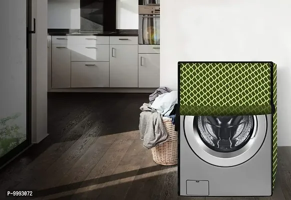 The Furnishing Tree Washer Dryer Cover for Voltas Beko 8 Kg/5kg WWD80S Waterproof Military Color Check Pattern-thumb2