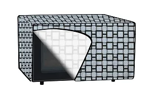 The Furnishing Tree Microwave Oven Cover for Samsung 28 L Convection MC28H5025VK Lattice Pattern Grey-thumb4