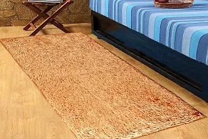 The Furnishing Tree Rugs/Floor Runner Large Size Light Brown Color Polyester Fur Shaggy Rug Size WxL 53x140 cm-thumb1