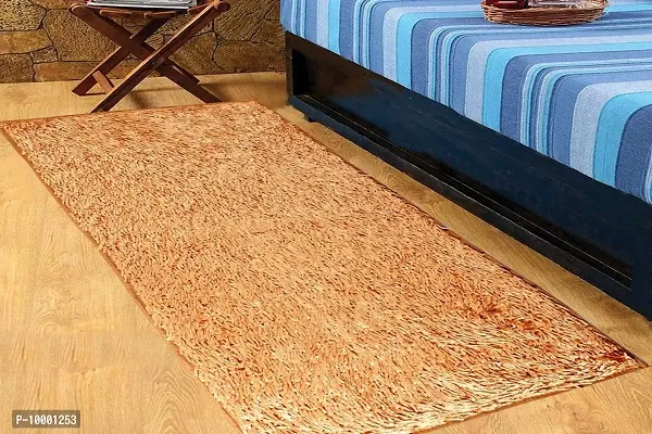 The Furnishing Tree Rugs/Floor Runner Large Size Light Brown Color Polyester Fur Shaggy Rug Size WxL 53x140 cm-thumb2
