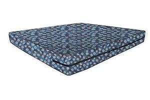The Furnishing Tree Dust & Waterproof Single Size 36X72X4 inches (WxLxH) Zippered Mattress Cover Blue Floral-thumb2