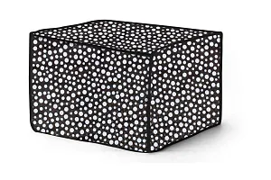 The Furnishing Tree Microwave Oven Cover for Samsung 28 L Convection MC28H5025VK Polka dot Pattern Black-thumb2