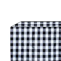 The Furnishing Tree Window ac Cover 1.5 ton Waterproof and dustproof PVC Gingham Pattern Black & White-thumb4