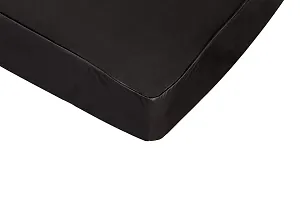 The Furnishing Tree Polyester Mattress Protector Waterproof Size WxL 60x72 inches Queen Size Black Color-thumb2