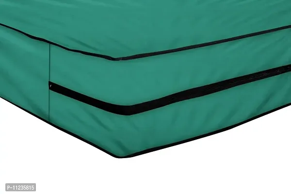 The Furnishing Tree Polyester Waterproof Large Queen Size 60x78X5 inches (WxLxH) Zippered Mattress Cover Green-thumb5