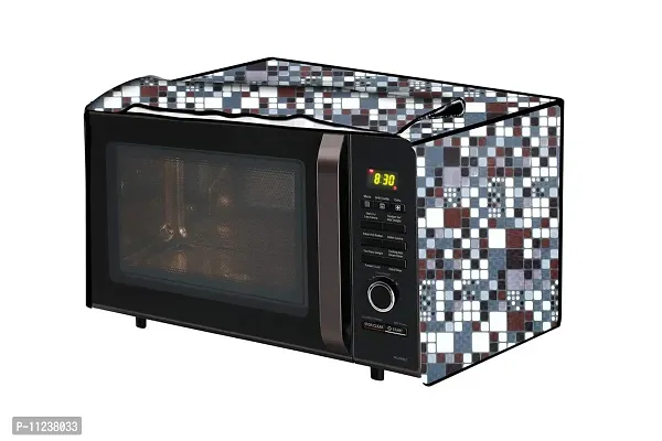 The Furnishing Tree Microwave Oven Cover for Whirlpool 30 L Convection Magicook Elite Abstract Pattern Grey