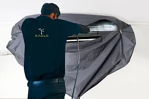 The Furnishing Tree Split AC Service Wash Bag Cover Waterproof Grey Color-thumb1