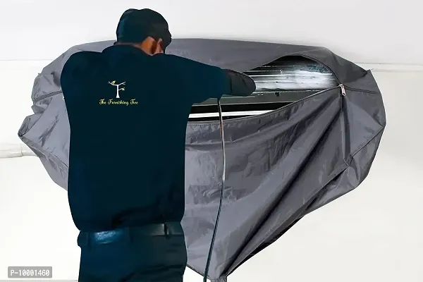 The Furnishing Tree Split AC Service Wash Bag Cover Waterproof Grey Color-thumb2