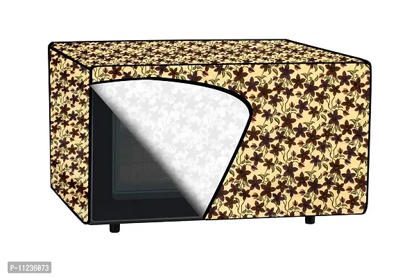 The Furnishing Tree Microwave Oven Cover for Whirlpool 20 L Solo Magicook Classic-20L Sprig Pattern Yellow-thumb5