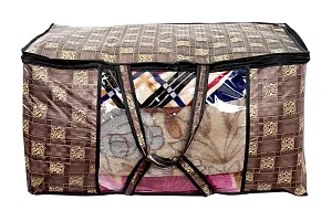 The Furnishing Tree Blanket Bag/Storage Bag/Quilt Bag Large Size Basketweave Pattern Brown-thumb1