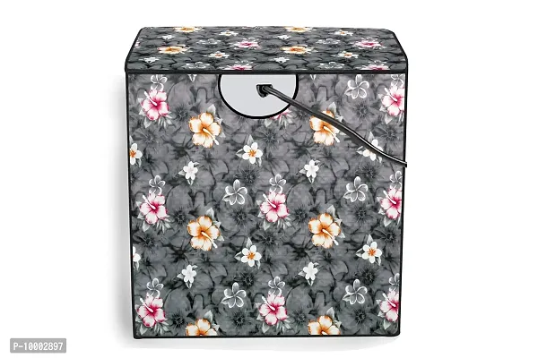 The Furnishing Tree Washing Machine Cover Floral Grey Compatible for GODREJ 9KG Semi-Automatic Top Loading WSEDGE PRO 90 5.0 PB3 M LISP-thumb5