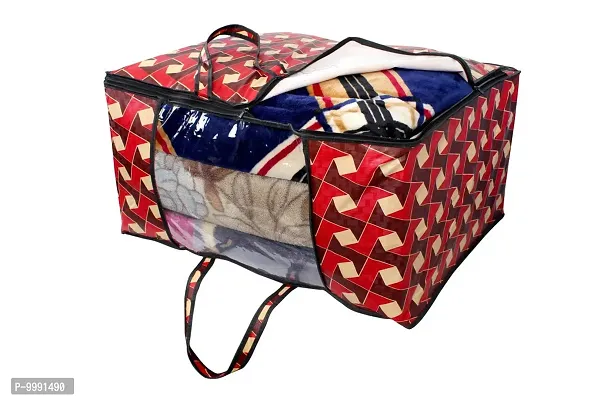 The Furnishing Tree Blanket Bag/Storage Bag/Quilt Bag Large Size Frieze Pattern Brown-thumb5