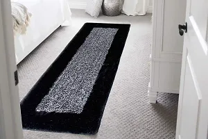 The Furnishing Tree Rugs/Floor Runner Large Anti Skid Black and Grey Color Eco Certified Size WxL 56x137 cm-thumb3