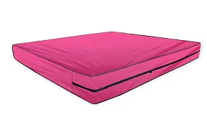 The Furnishing Tree Polyester Waterproof Medium Queen Size 60x75X5 inches (WxLxH) Zippered Mattress Cover Pink-thumb2