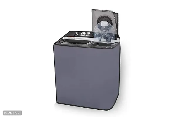 The Furnishing Tree Washing Machine Cover Made for LG 9 kg Semi-Automatic Top Loading P9040RGAZ Grey Color-thumb3