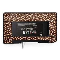 The Furnishing Tree Waterproof LED/LCD/Monitor TV Cover for All 24 Inch Models Polka dot Pattern Brown-thumb2