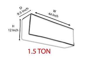 The Furnishing Tree Split AC Cover for Indoor and Outdoor units of 2 Ton waterproof Yellow Colour-thumb4