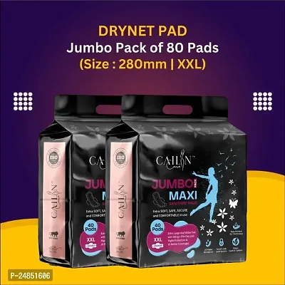 Jumbo Extra comfort Sanitary Napkin Pads (80 pads, XXL) Sanitary Pad