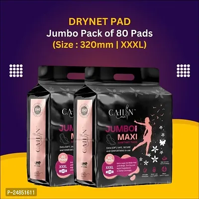 Jumbo Extra comfort Sanitary Napkin Pads (80 pads, XXXL) Sanitary Pad