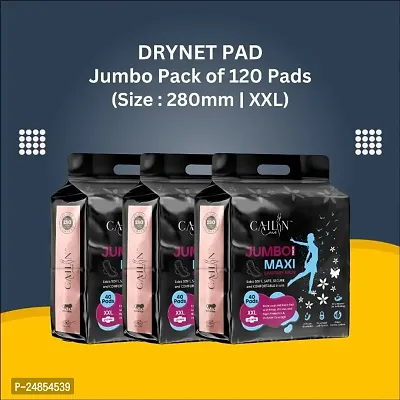 Jumbo Extra comfort DryNet Womens Sanitary Pads with wings Extra Anti Bacterial Soft Comfortable Sanitary Napkins Pads for Day  Night Protecti