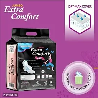 Extra Comfort DRY Net Top Sheet Pad naturally SOFT extra LONG Sanitary Pads With Wings(Total 40 Pads) Sanitary Pad-thumb1