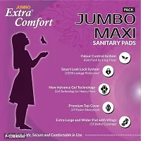 Jumbo Extra Comfort Maxi sanitary pads | New Of Advance Gel Technology Overnight Protection Sanitary Pads With Wings for Women (Total 40 Pads)-thumb3