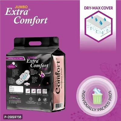 Jumbo Extra comfort Sanitary Napkin Pads (80 pads, XXXL) Sanitary Pad-thumb3