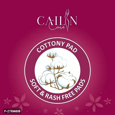 Cailin Care Natural Cotton Leakage Free Sanitary Napkin Sanitary Pads (Size - 320mm | XXXL) (Combo of 1 Packet) (Total 40 Pads)-thumb3