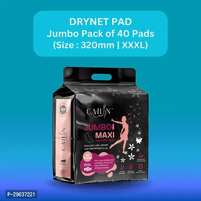 Jumbo Extra comfortt Sanitary Napkin Pads (40 pads, XXXL) Sanitary Pad-thumb0