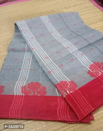 Elegant Multicoloured Cotton Saree For Women-thumb0